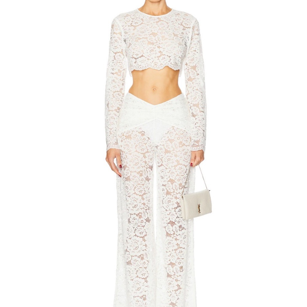 Shani Shemer White Lace Ensemble